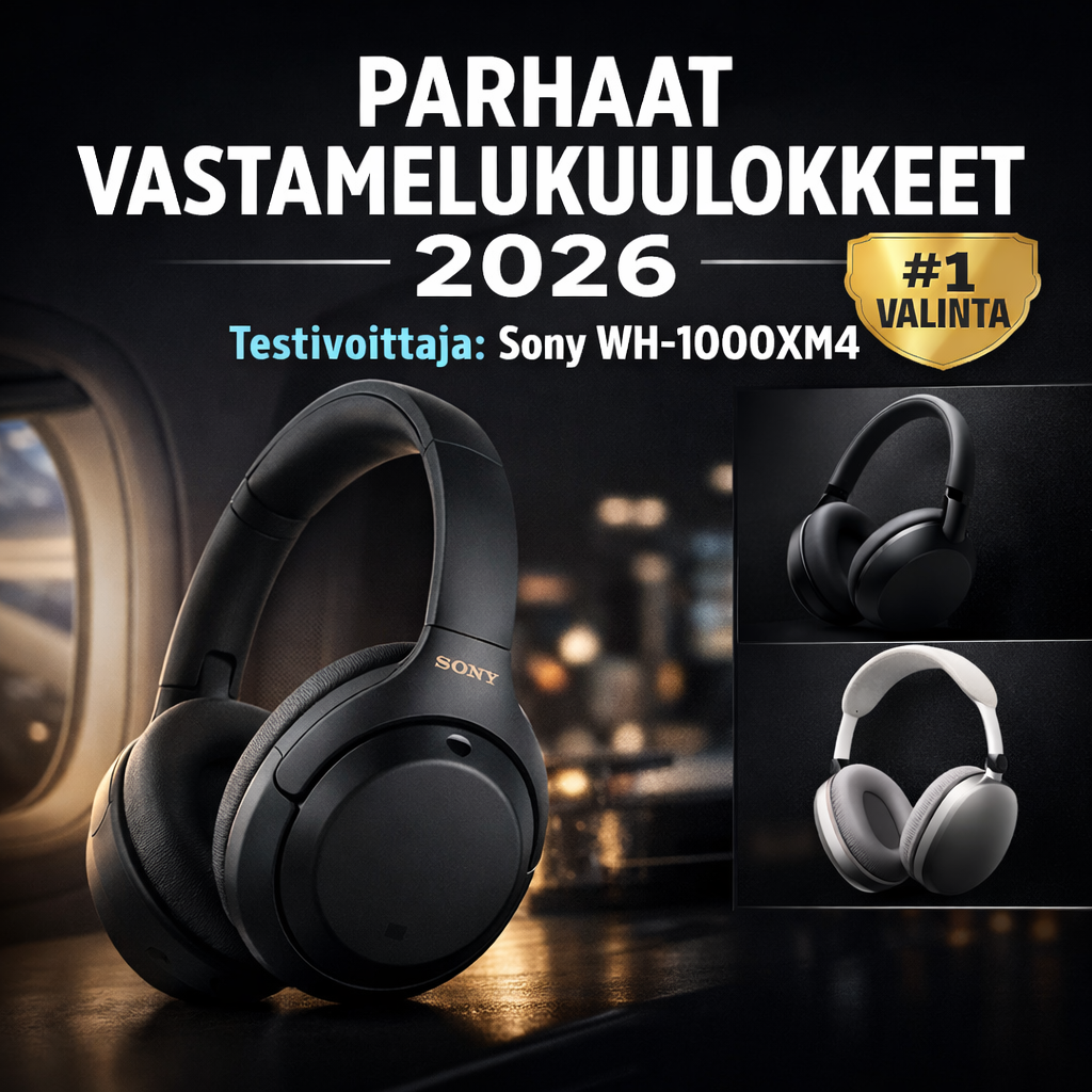 Parhaat Vastamelukuulokkeet 2026 – Top 3 Vertailu ja Ostajan Opas