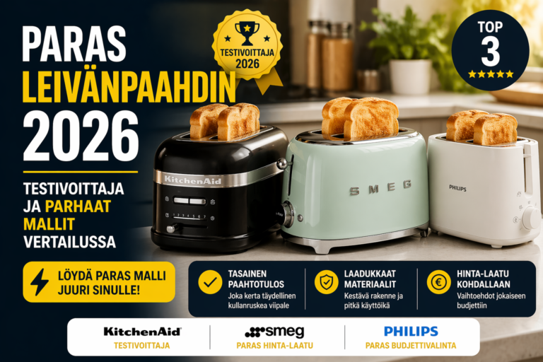 Paras leivänpaahdin 2026 – testivoittaja ja parhaat mallit vertailussa