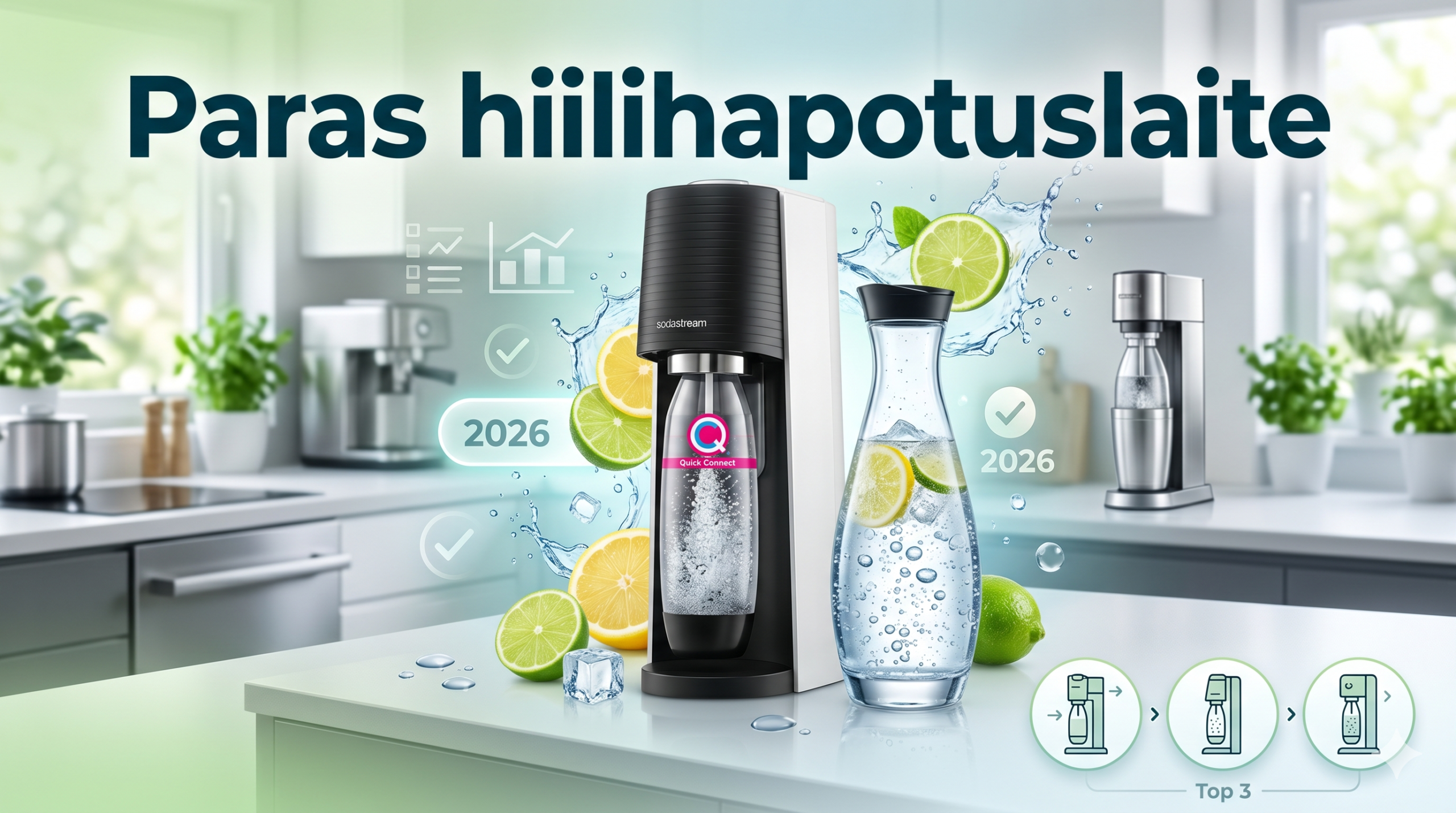 Paras hiilihapotuslaite 2026 – testivoittaja ja parhaat mallit vertailussa