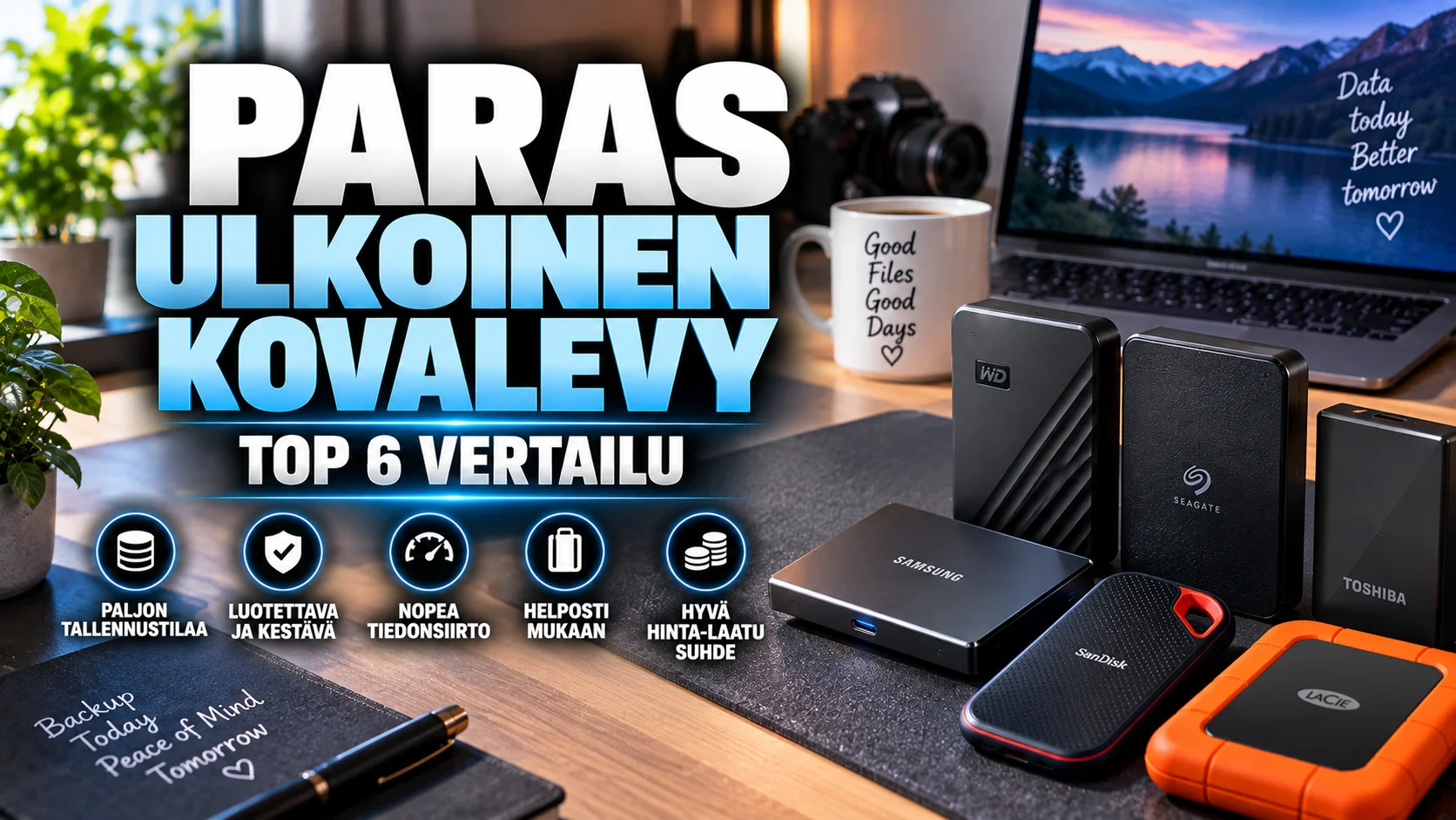Paras Ulkoinen Kovalevy 2026 –  Top 6 vertailu